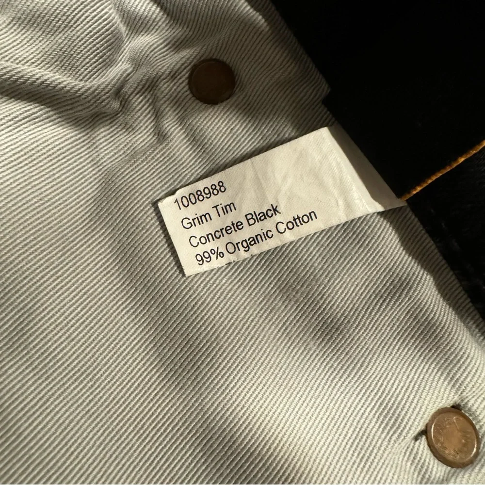 Nudie Jeans Grim Tim Concrete Black - Picture 6 of 6